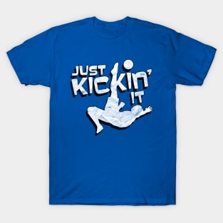 Just Kickin' It Soccer Players Vintage Distressed T-Shirt